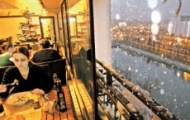 Restaurantul din Bucureşti unde ninge în fiecare seară