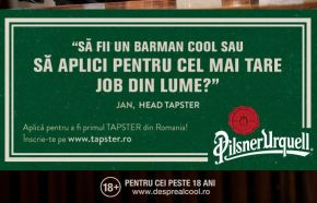 Pilsner Urquell recrutează primul Tapster din România