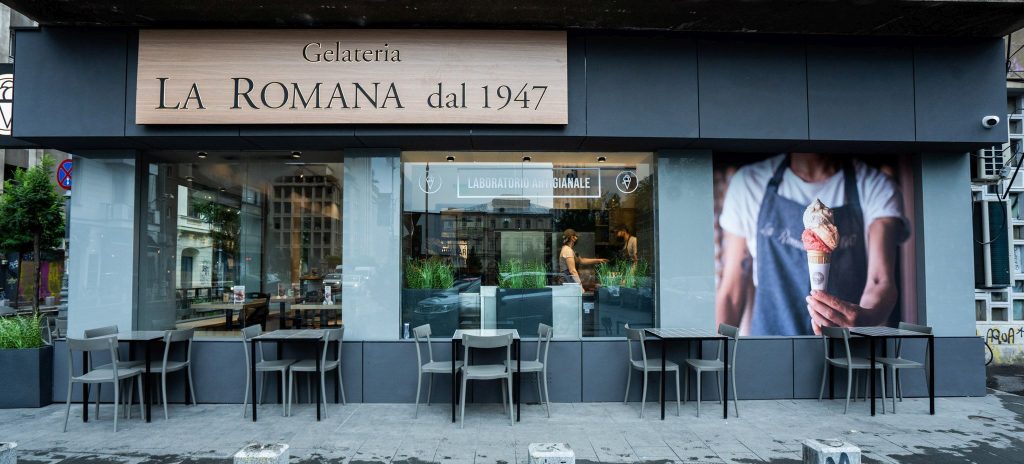 Rețeaua națională ‘La Romana dal 1947’ continuă extinderea și deschide prima gelaterie stradală