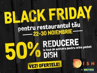 Black Friday la METRO, 50% REDUCERE la taxa de activare pentru orice pachet DISH