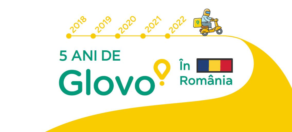 Glovo aniversează cinci ani în România