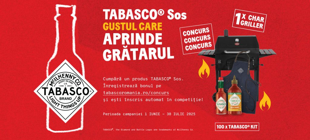 „TABASCO® Sos – Gustul care aprinde grătarul!”