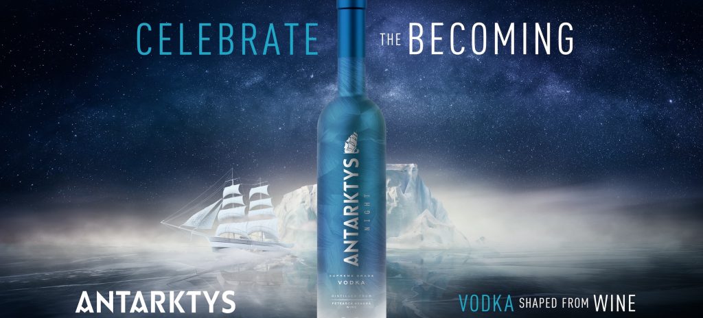 Alexandrion Group lansează Antarktys Night, o vodcă super-premium obținută din vin de Fetească Neagră