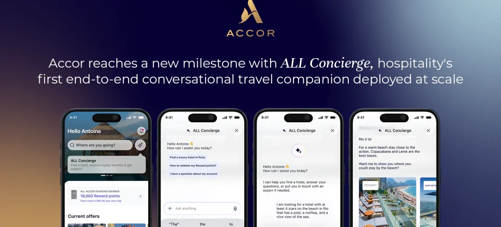 Accor marchează o nouă etapă în inovația digitală cu ALL Concierge